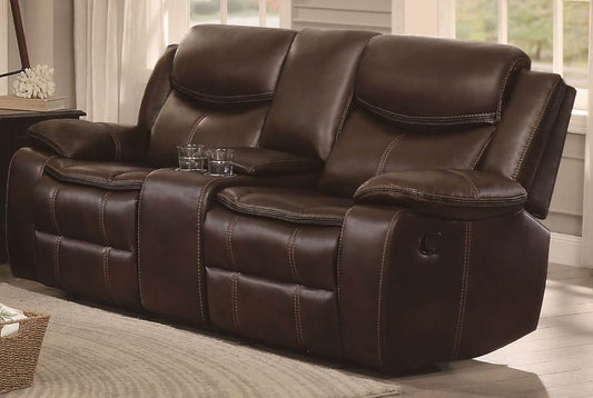 Bastrop Brown Reclining Loveseat - 8230BRW-2 - Luna Furniture - Dallas Store