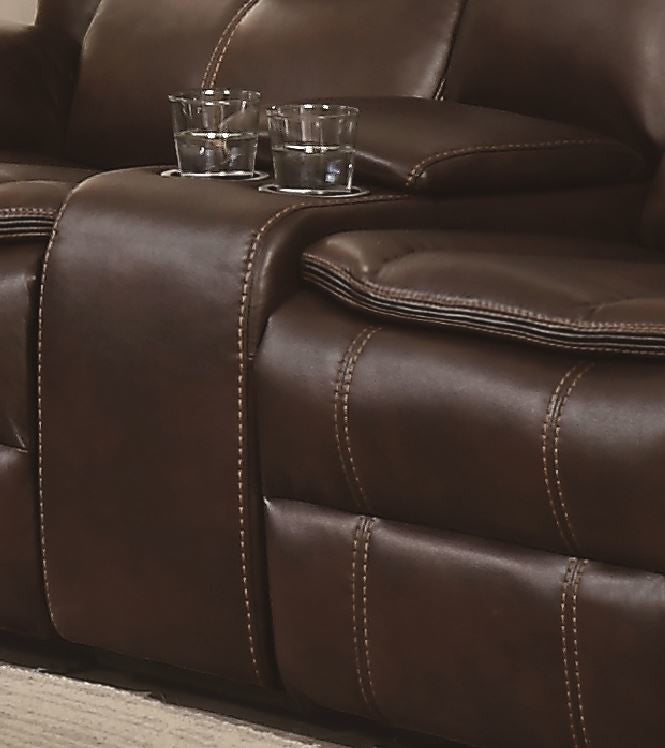 Bastrop Brown Reclining Loveseat - 8230BRW-2 - Luna Furniture - Dallas Store