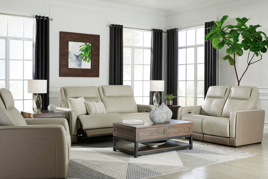 Battleville Almond Power Reclining Living Room Set - SET | U3070547 | U3070514 | U3070513 - Luna Furniture - Dallas Store