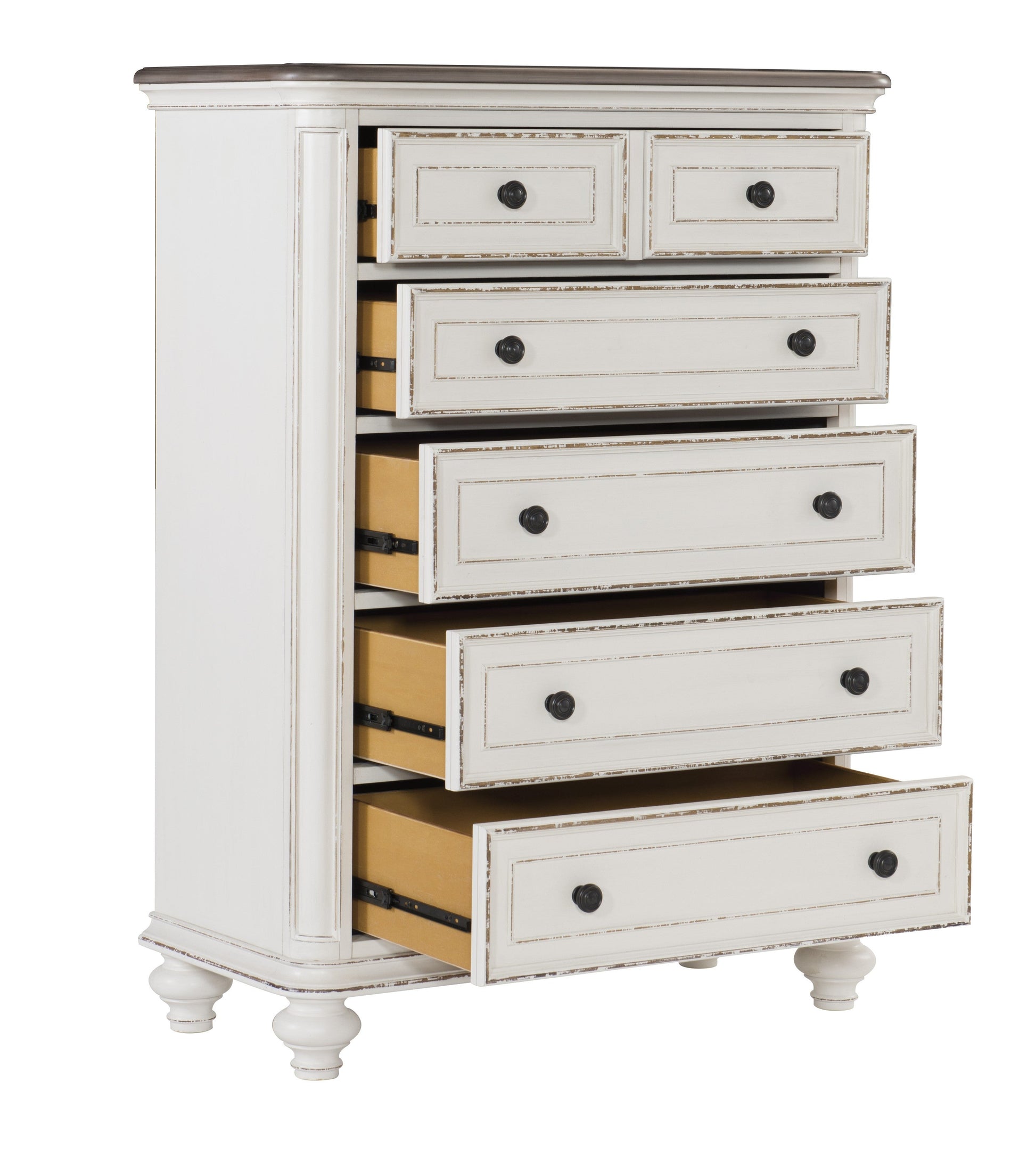 Baylesford Antique White Chest - 1624W-9 - Luna Furniture - Dallas Store