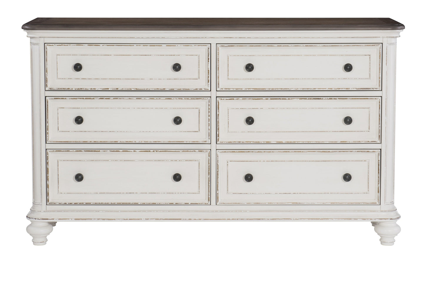 Baylesford Antique White Dresser - 1624W-5 - Luna Furniture - Dallas Store