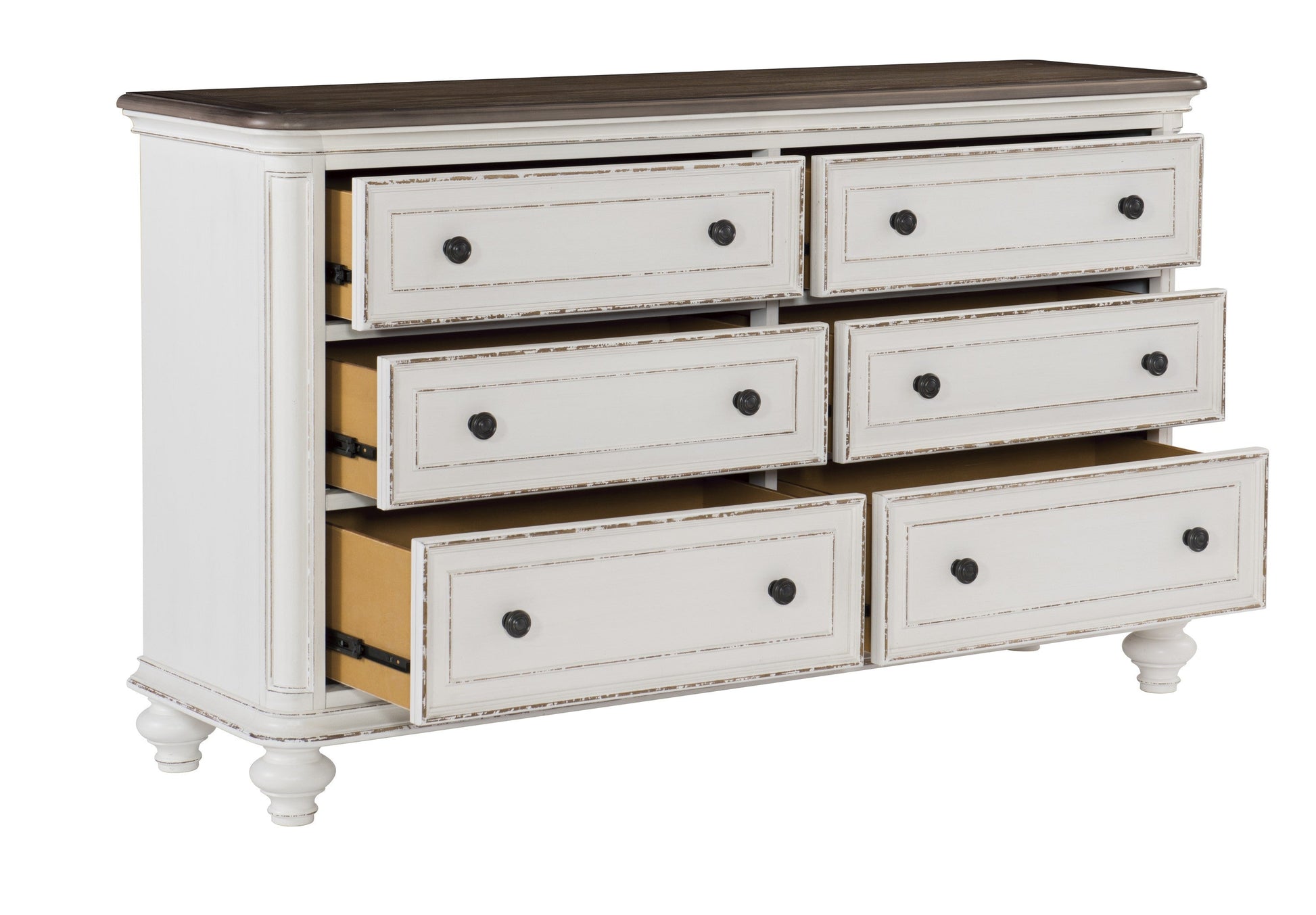 Baylesford Antique White Dresser - 1624W-5 - Luna Furniture - Dallas Store
