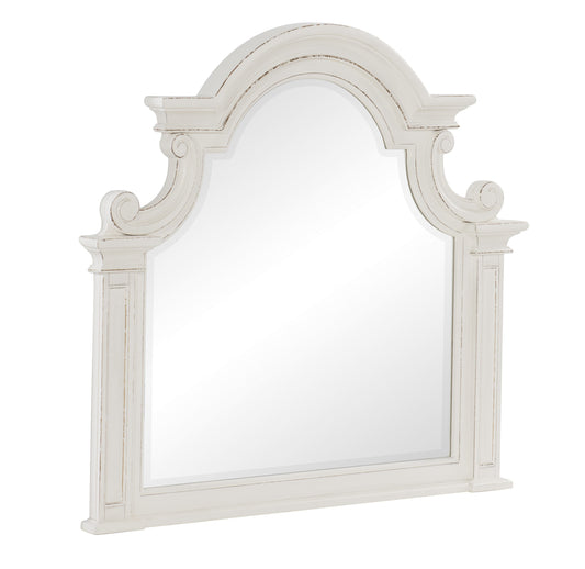 Baylesford Antique White Mirror (Mirror Only) - 1624W-6 - Luna Furniture - Dallas Store