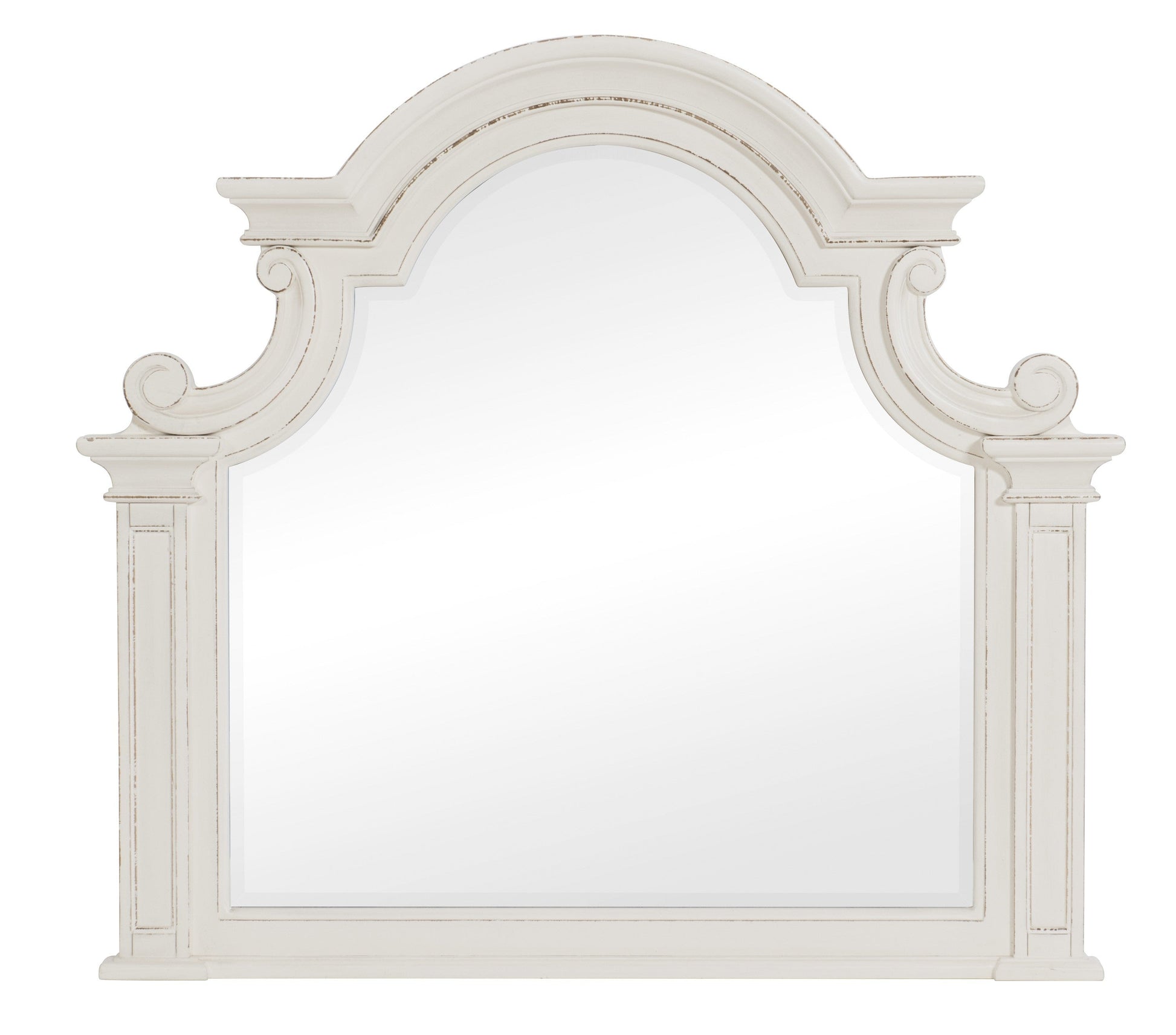Baylesford Antique White Upholstered Panel Bedroom Set - SET | 1624KW-1 | 1624KW-2 | 1624W-3 | 1624W-5 | 1624W-6 | 1624W-4 - Luna Furniture - Dallas Store