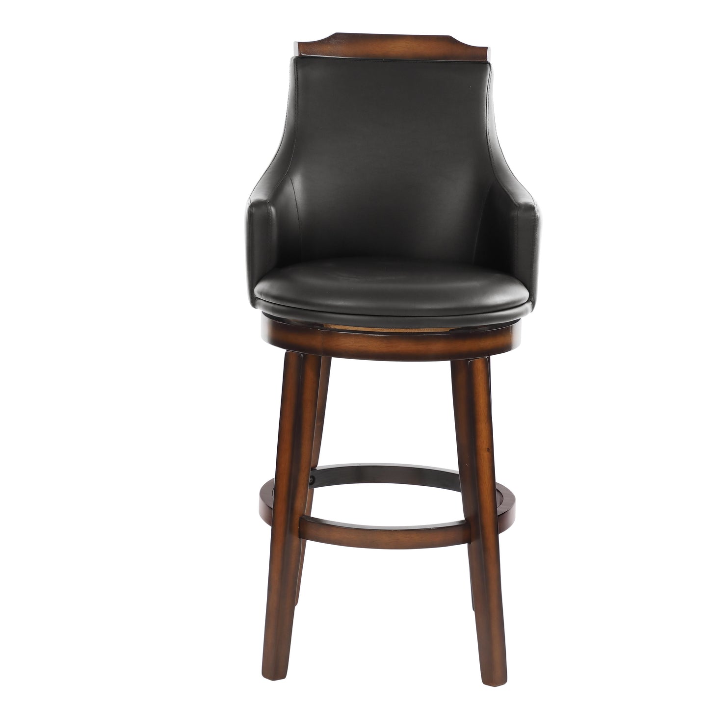 Bayshore Brown Swivel Pub Height Chair, Set of 2 - 5447-29S - Luna Furniture - Dallas Store