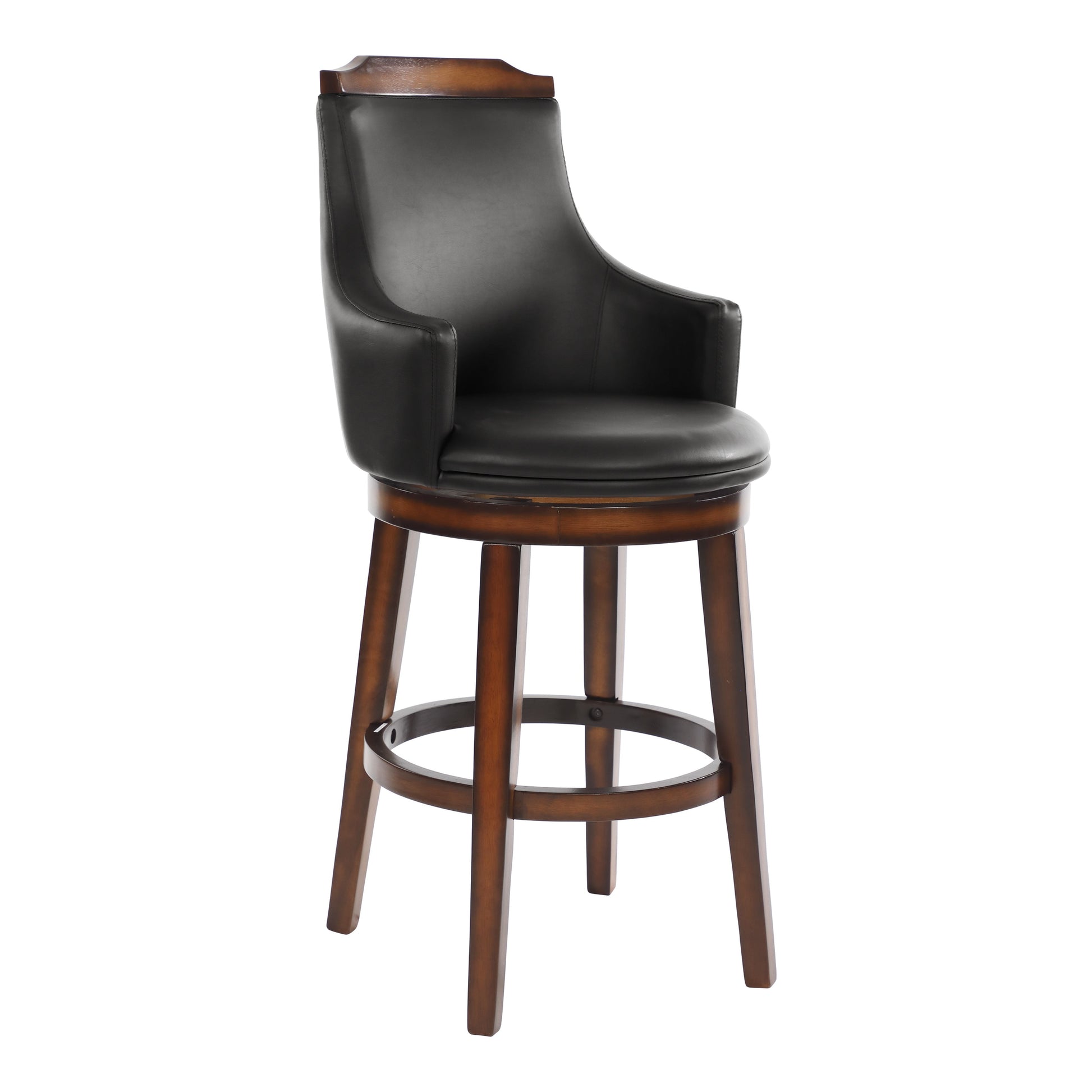 Bayshore Brown Swivel Pub Height Chair, Set of 2 - 5447-29S - Luna Furniture - Dallas Store