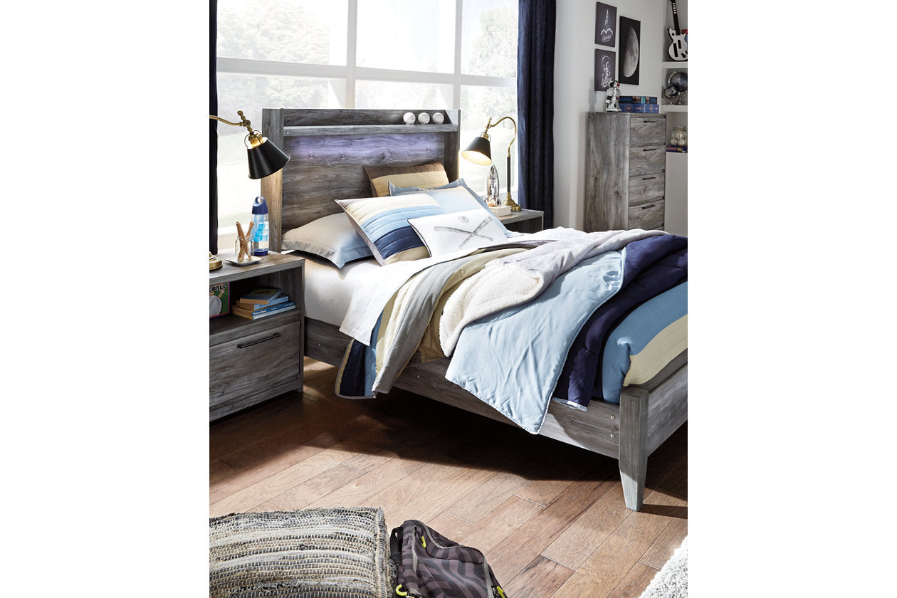 Baystorm Gray Full Panel Bed - SET | B221-84 | B221-87 - Luna Furniture - Dallas Store