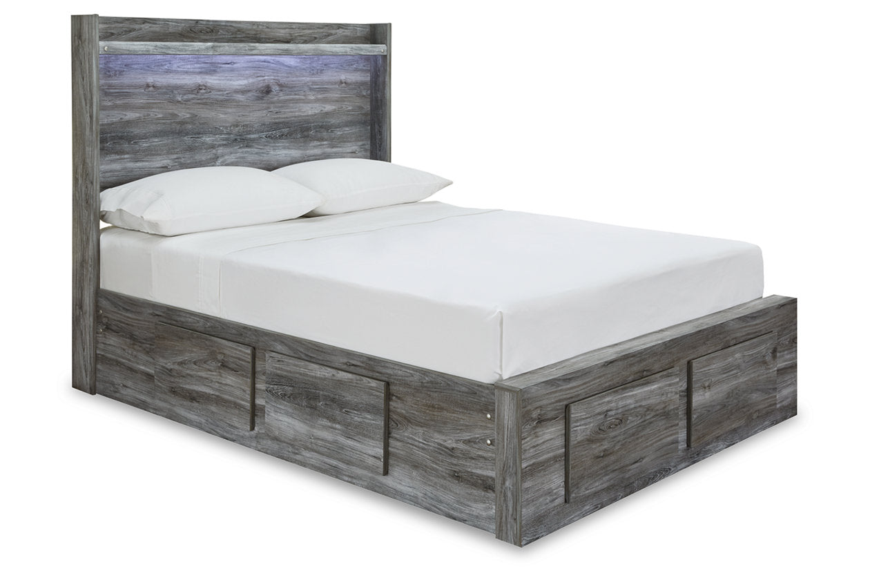 Baystorm Gray Full Panel Bed with 4 Storage Drawers - SET | B100-12 | B221-50 | B221-84S | B221-87 | B221-89 - Luna Furniture - Dallas Store