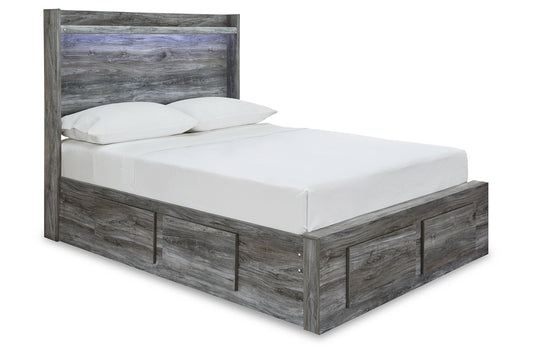 Baystorm Gray Full Panel Bed with 4 Storage Drawers - SET | B100-12 | B221-50 | B221-84S | B221-87 | B221-89 - Luna Furniture - Dallas Store