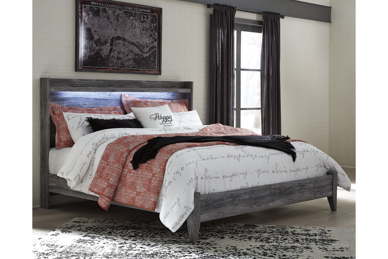 Baystorm Gray King Panel Bed - SET | B221-56 | B221-58 - Luna Furniture - Dallas Store