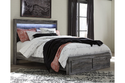 Baystorm Gray Queen Panel Bed with 2 Storage Drawers - SET | B100-13 | B221-54S | B221-57 | B221-95 - Luna Furniture - Dallas Store