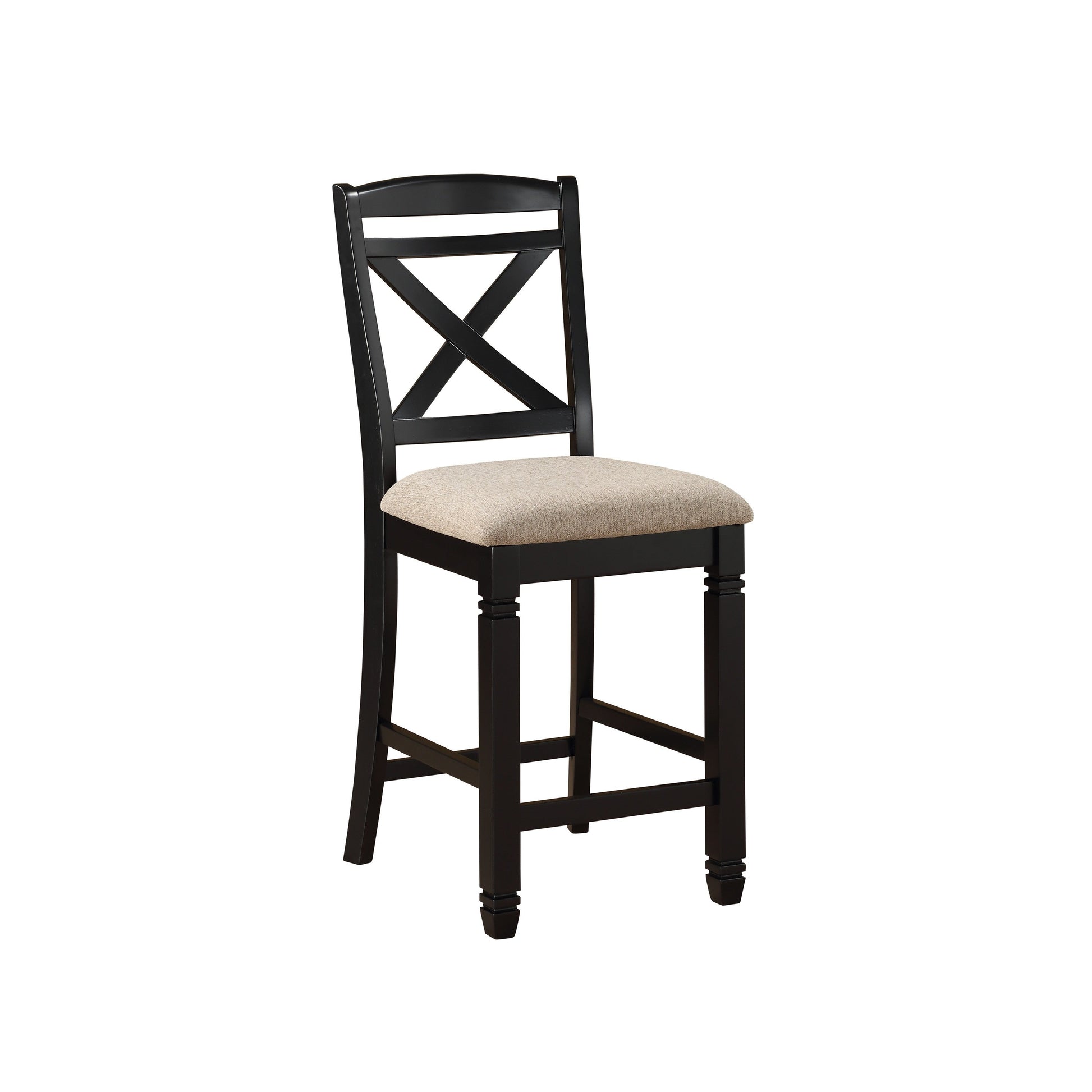 Baywater Black/Brown Counter Chair, Set of 2 - 5705BK-24 - Luna Furniture - Dallas Store