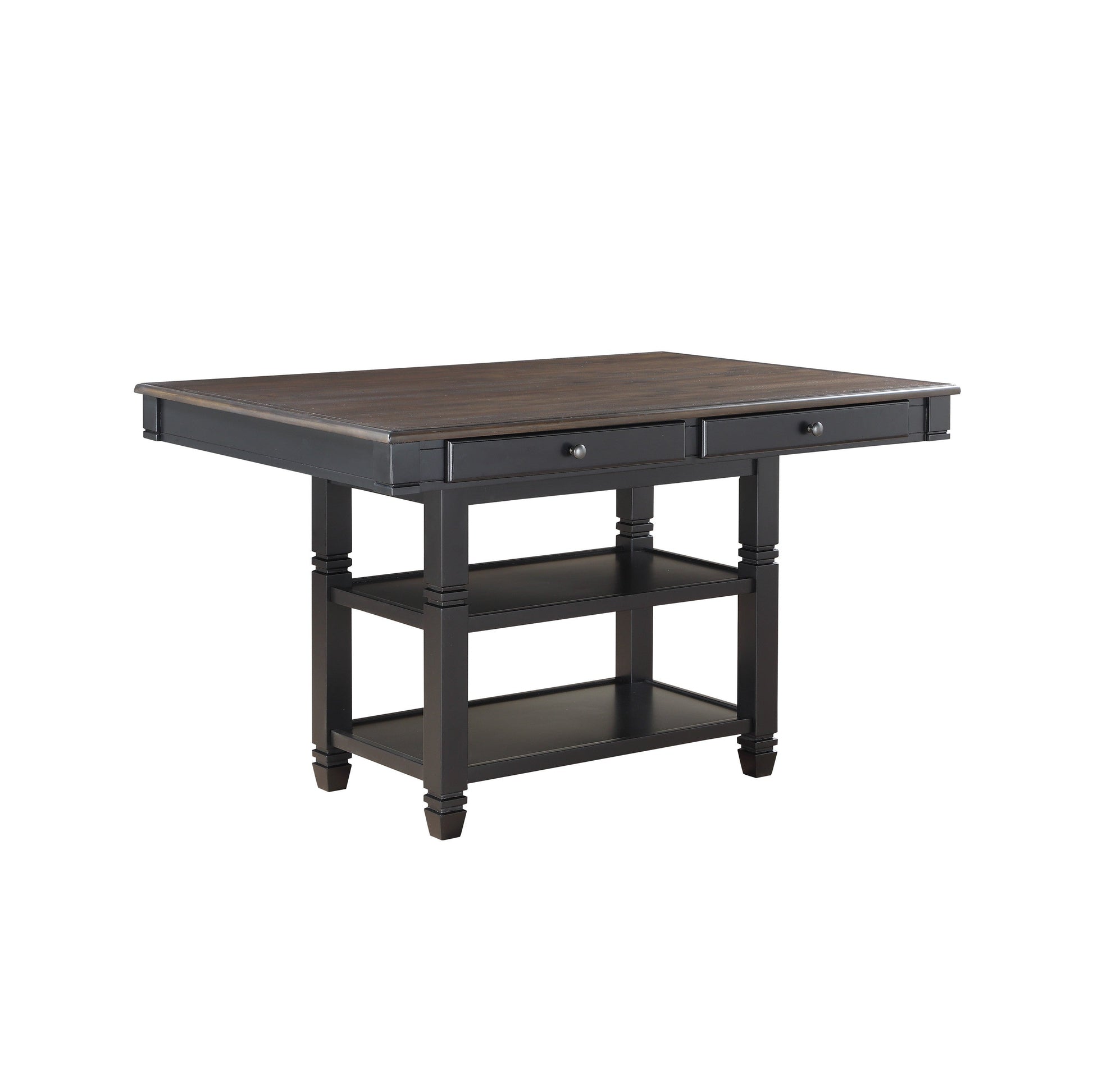Baywater Black/Brown Counter Height Table - 5705BK-36 - Luna Furniture - Dallas Store