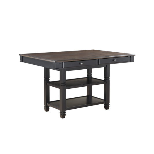 Baywater Black/Brown Counter Height Table - 5705BK-36 - Luna Furniture - Dallas Store
