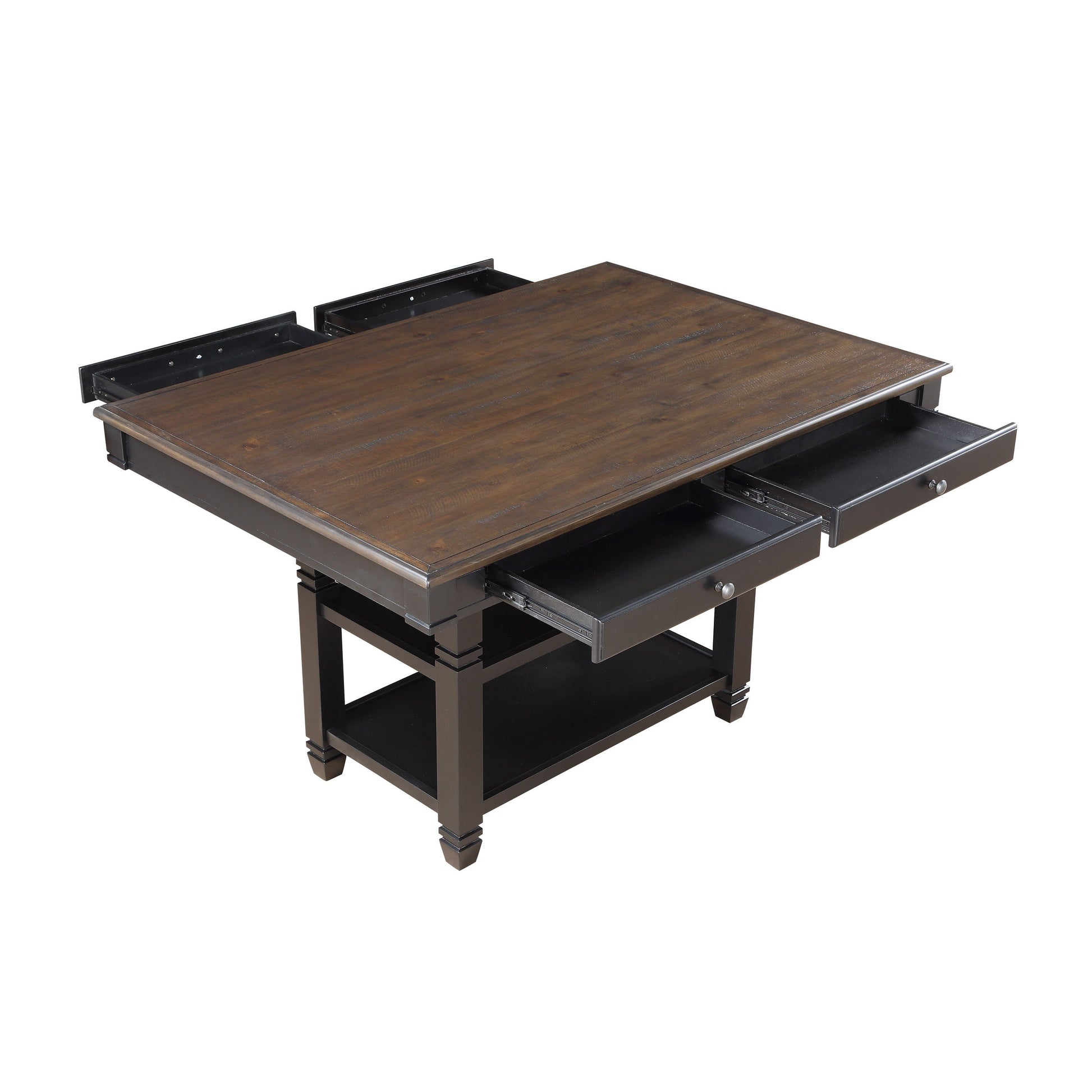 Baywater Black/Brown Counter Height Table - 5705BK-36 - Luna Furniture - Dallas Store