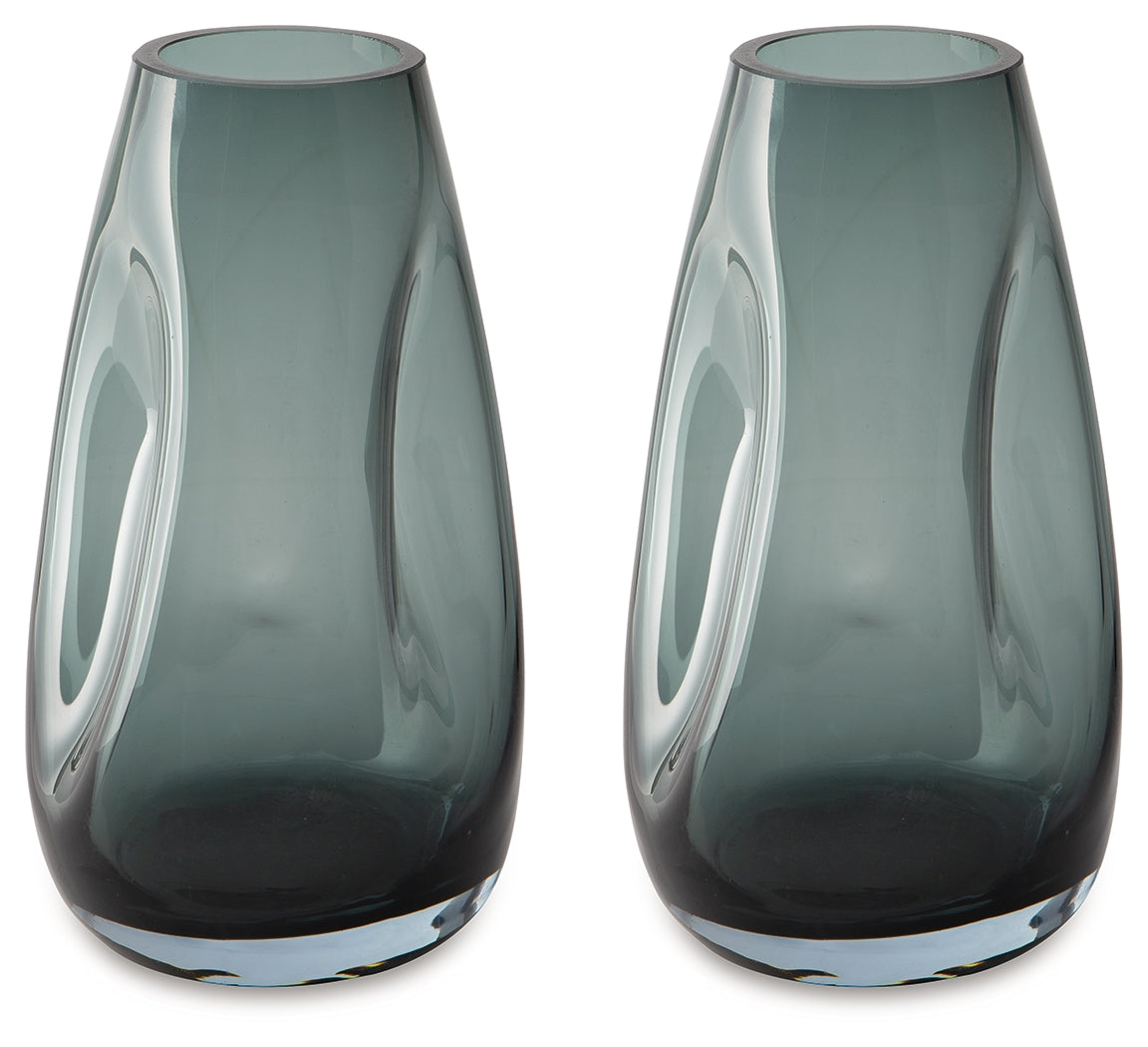 Beamund Teal Blue Vase (Set of 2) - A2900010 - Luna Furniture - Dallas Store