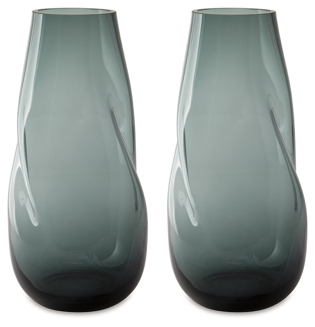 Beamund Teal Blue Vase (Set of 2) - A2900011 - Luna Furniture - Dallas Store