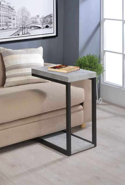 Beck Cement/Black Accent Table - 902933 - Luna Furniture - Dallas Store