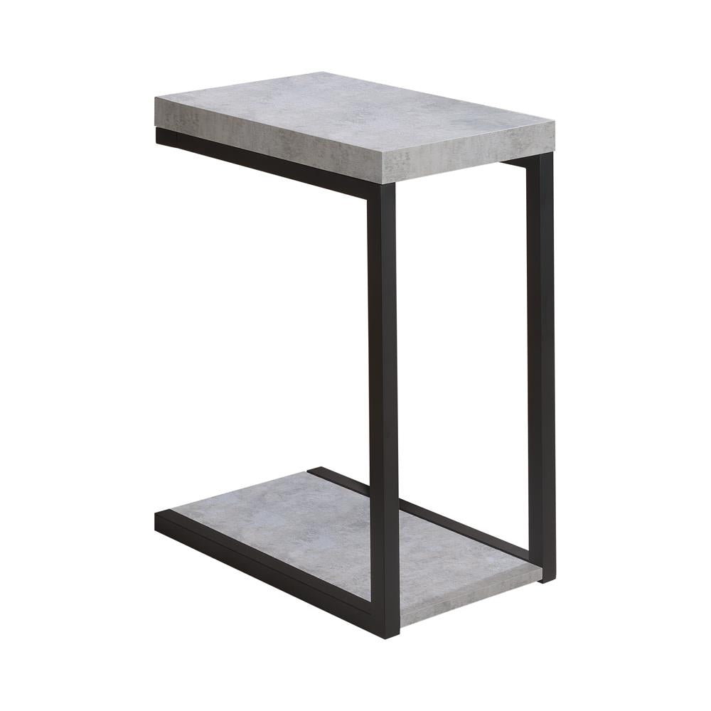 Beck Cement/Black Accent Table - 902933 - Luna Furniture - Dallas Store
