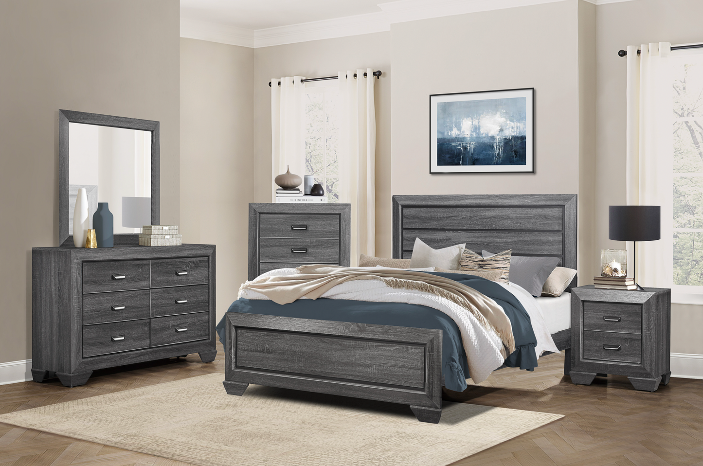 Beechnut Gray Chest - 1904GY-9 - Luna Furniture - Dallas Store