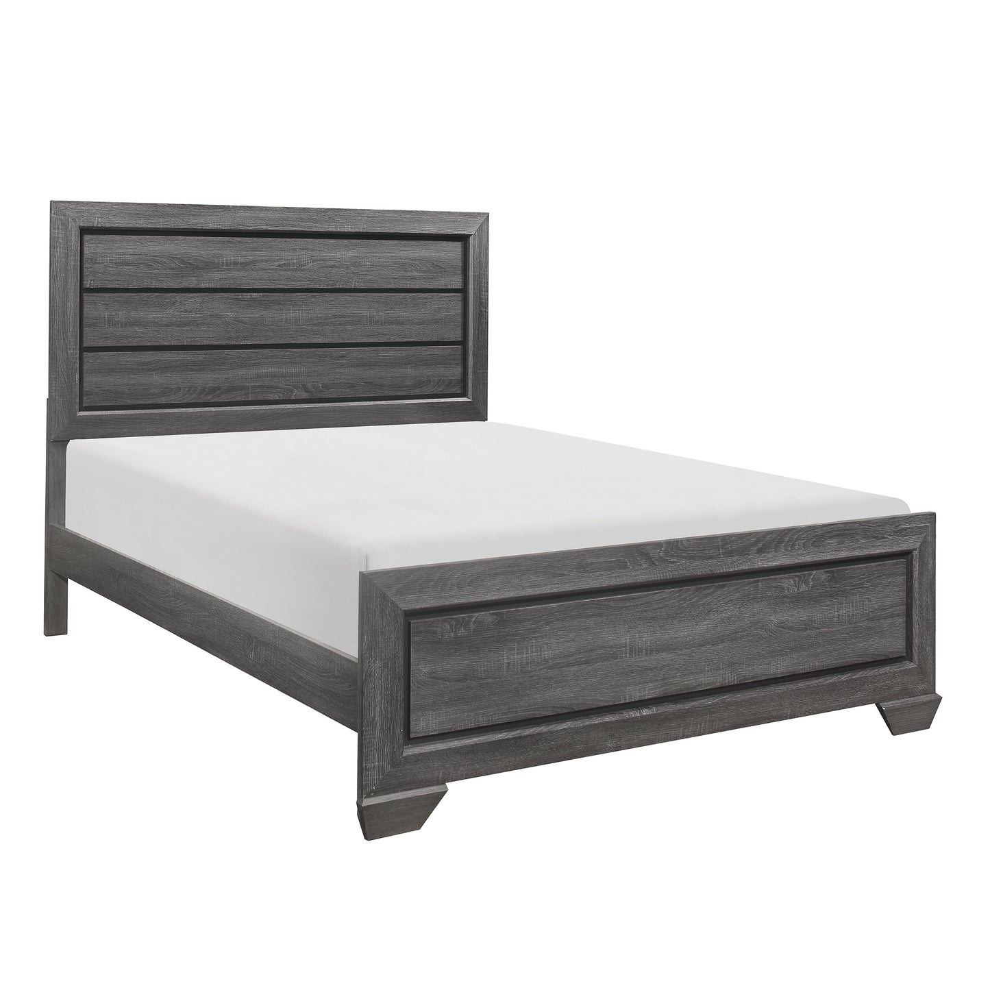 Beechnut Gray Full Panel Bed - SET | 1904FGY-1 | 1904FGY-3 - Luna Furniture - Dallas Store