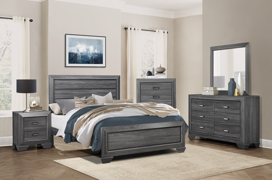 Beechnut Gray Panel Bedroom Set - SET | 1904GY-1 | 1904GY-3 | 1904GY-4 | 1904GY-9 - Luna Furniture - Dallas Store