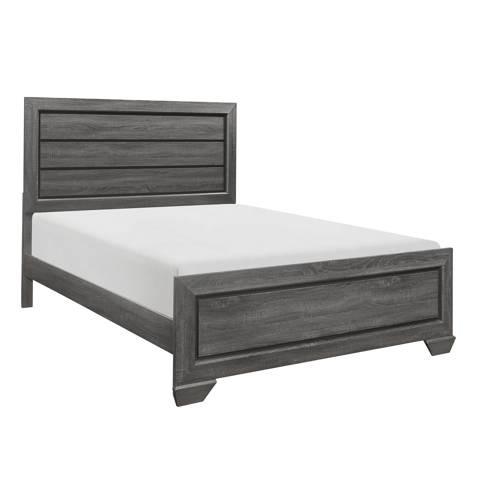 Beechnut Gray Queen Panel Bed - SET | 1904GY-1 | 1904GY-3 - Luna Furniture - Dallas Store