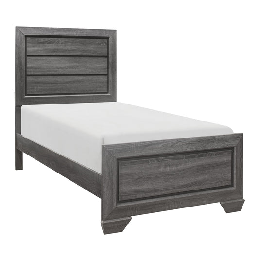 Beechnut Gray Twin Panel Bed - SET | 1904TGY-1 | 1904FGY-3 - Luna Furniture - Dallas Store