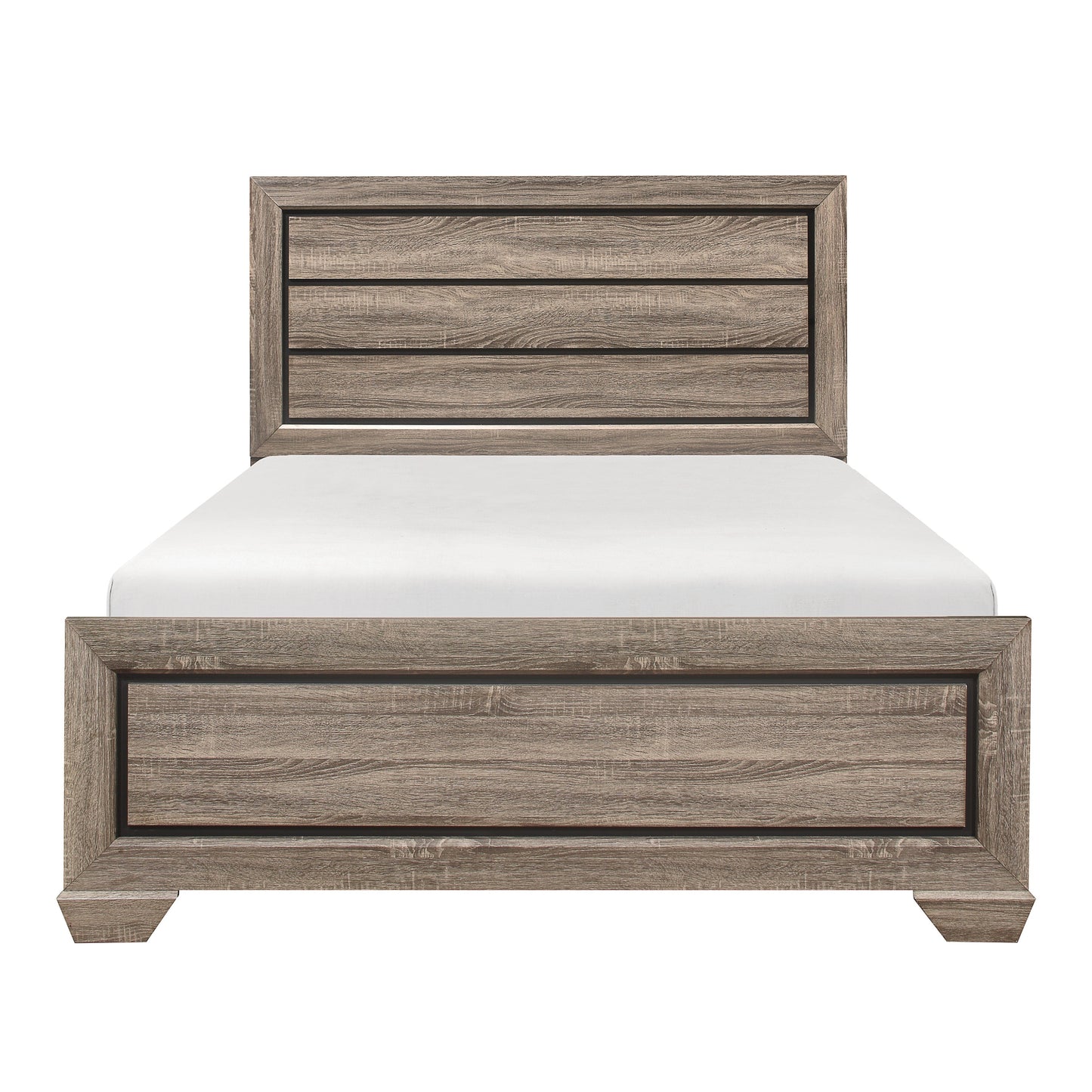 Beechnut Light Elm Queen Panel Bed - SET | 1904-1 | 1904-3 - Luna Furniture - Dallas Store