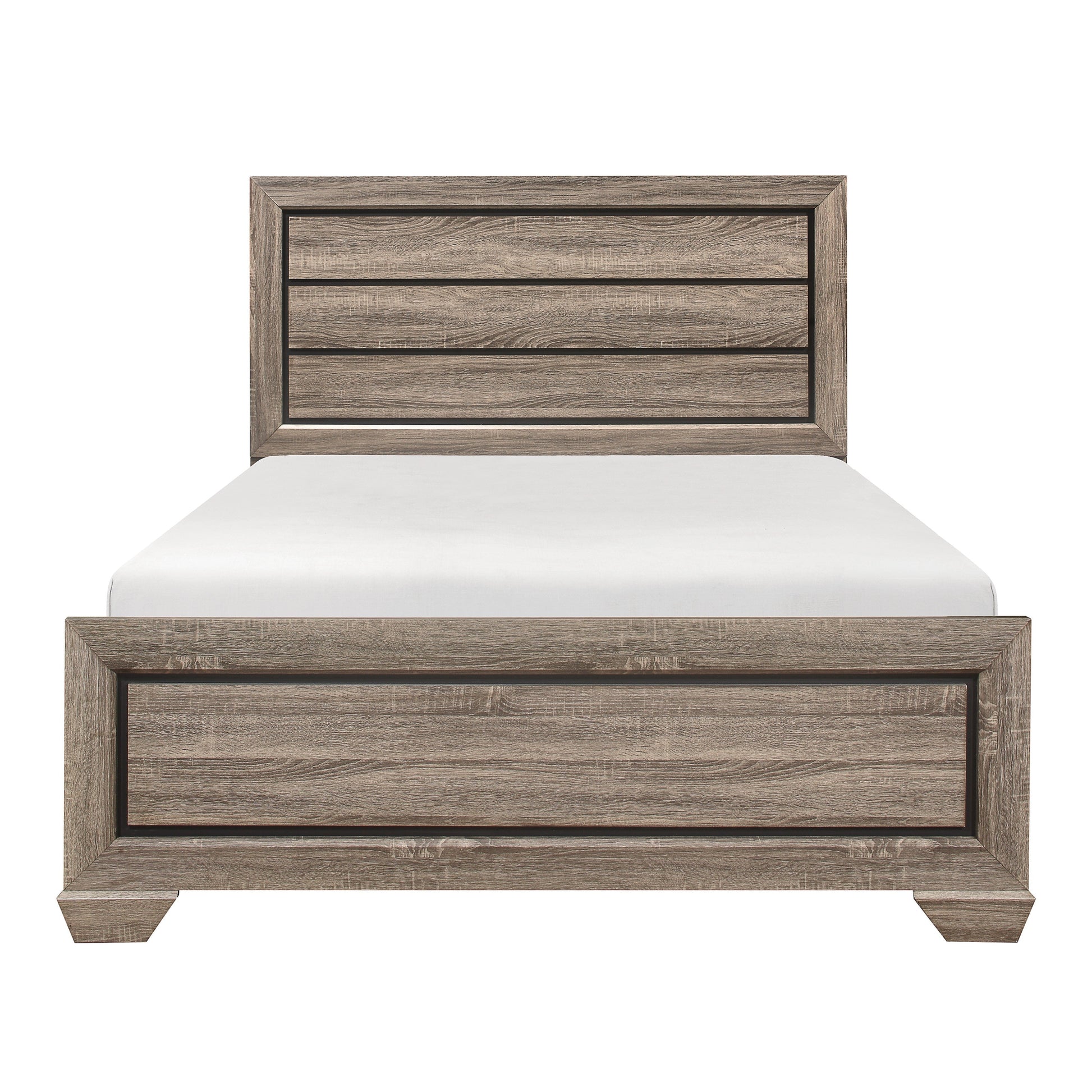 Beechnut Light Elm Queen Panel Bed - SET | 1904-1 | 1904-3 - Luna Furniture - Dallas Store