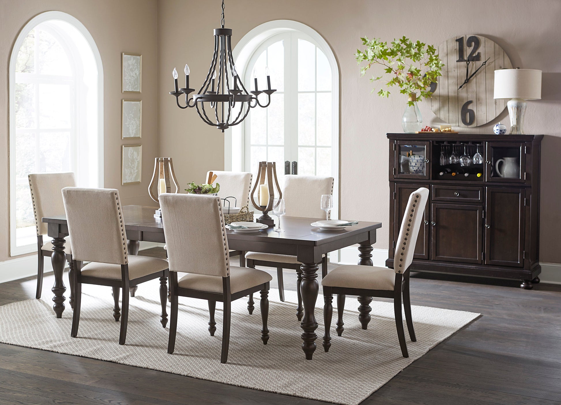 Begonia Grayish Brown Curio - 1718GY-40 - Luna Furniture - Dallas Store