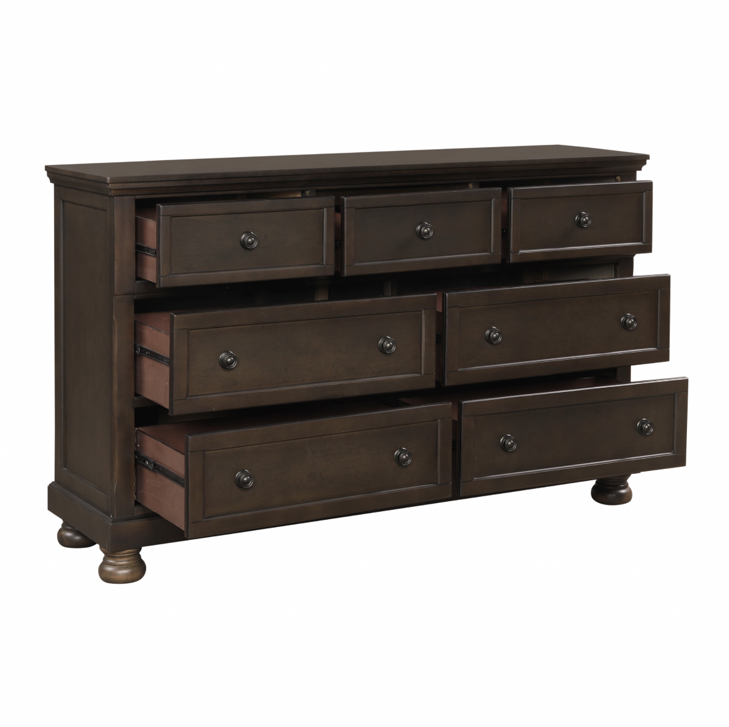 Begonia Grayish Brown Sleigh Storage Platform Bedroom Set - SET | 1718GY-1 | 1718GY-2 | 1718GY-3 | 1718GY-4 | 1718GY-9 - Luna Furniture - Dallas Store