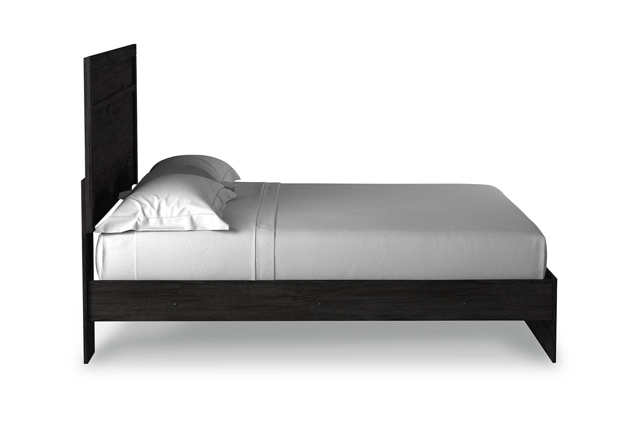 Belachime Black King Panel Bed - SET | B2589-72 | B2589-97 - Luna Furniture - Dallas Store