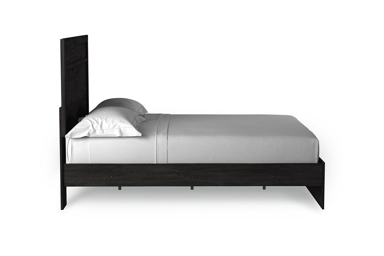 Belachime Black Queen Panel Bed - SET | B2589-71 | B2589-96 - Luna Furniture - Dallas Store