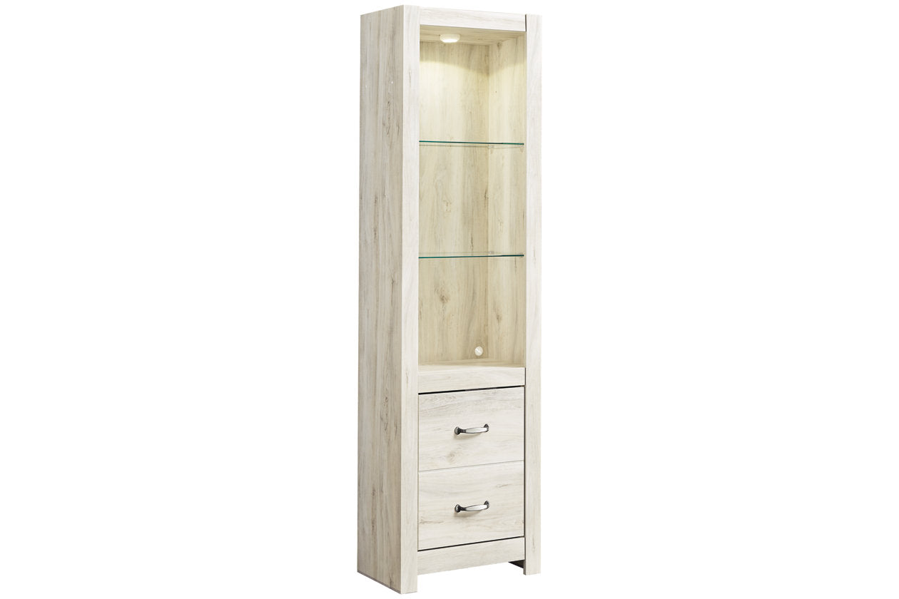 Bellaby Whitewash 4-Piece Entertainment Center - SET | W331-24(2) | W331-27 | W331-68 - Luna Furniture - Dallas Store