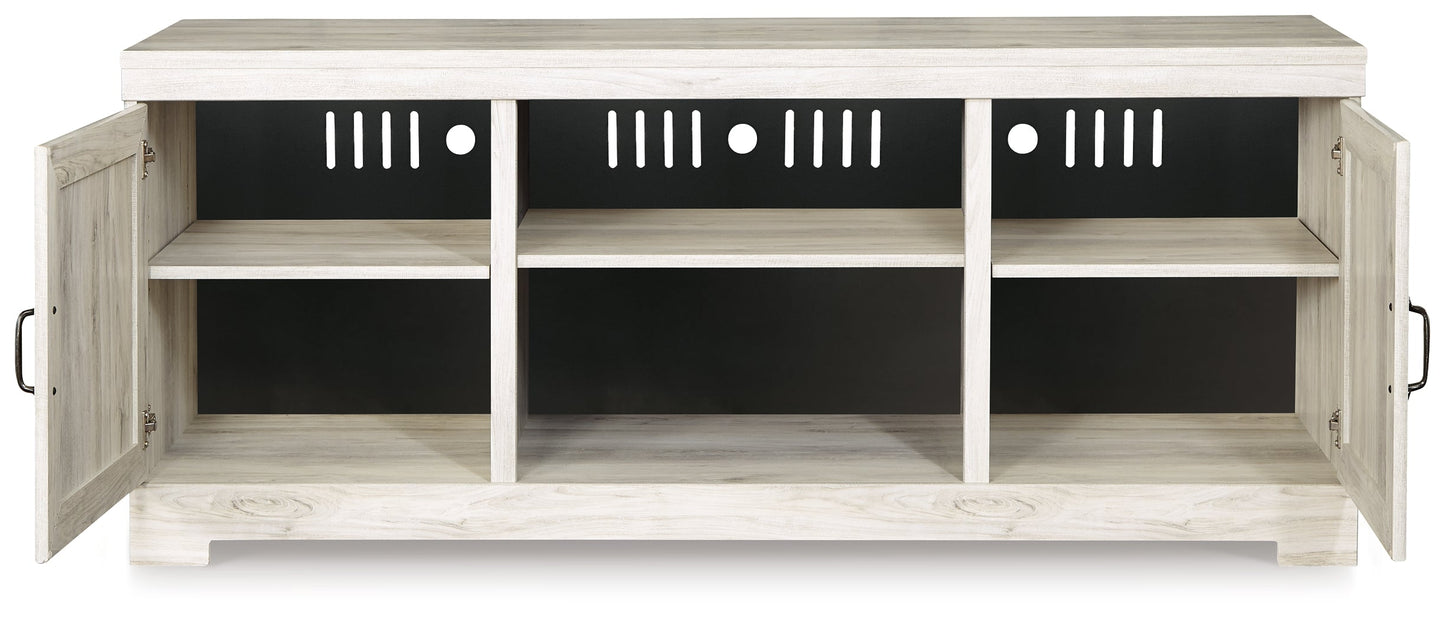 Bellaby Whitewash 63" TV Stand - W331-68 - Luna Furniture - Dallas Store