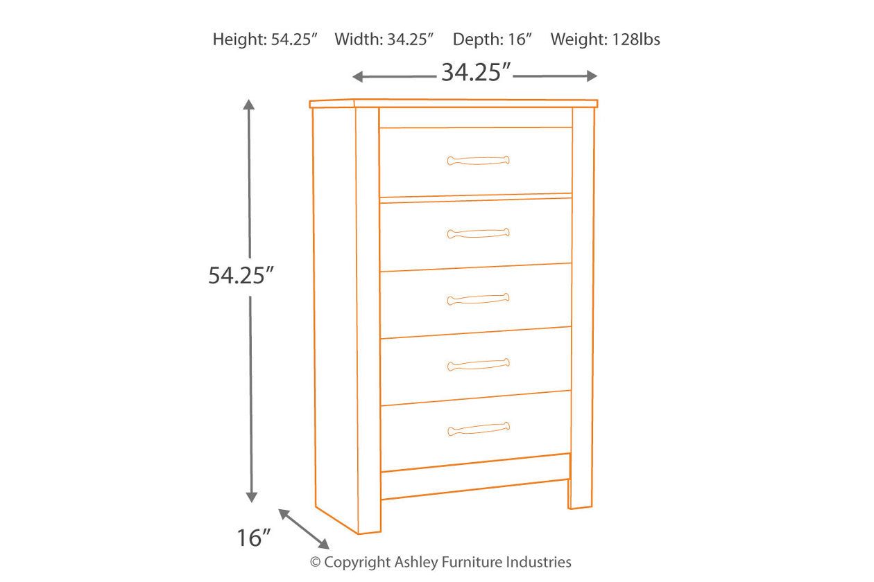 Bellaby Whitewash Chest of Drawers - B331-46 - Luna Furniture - Dallas Store
