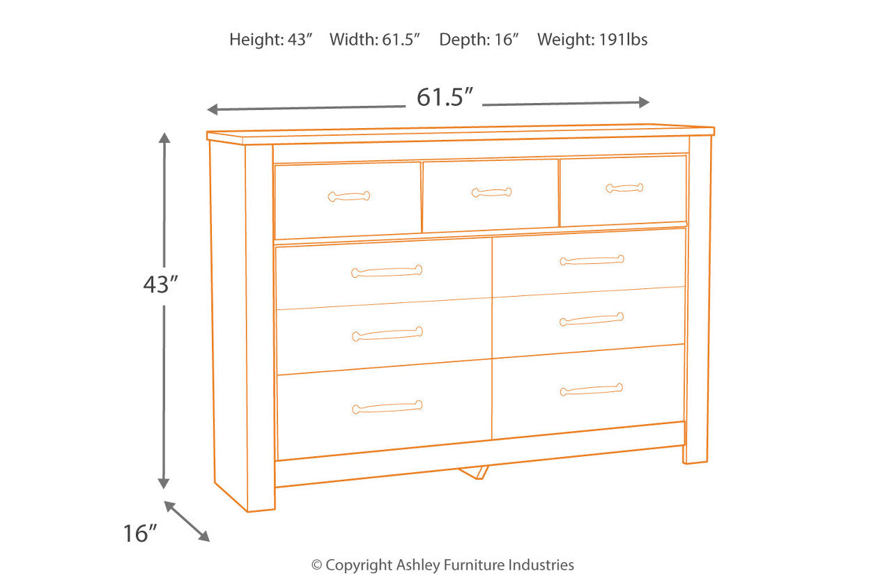 Bellaby Whitewash Dresser - B331-31 - Luna Furniture - Dallas Store