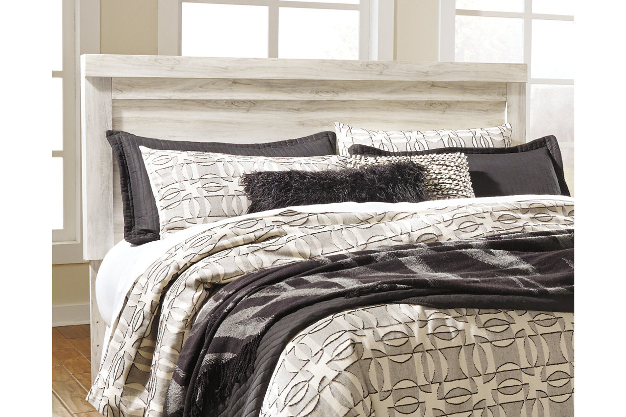 Bellaby Whitewash King Panel Bed - SET | B331-56 | B331-58 | B331-97 - Luna Furniture - Dallas Store