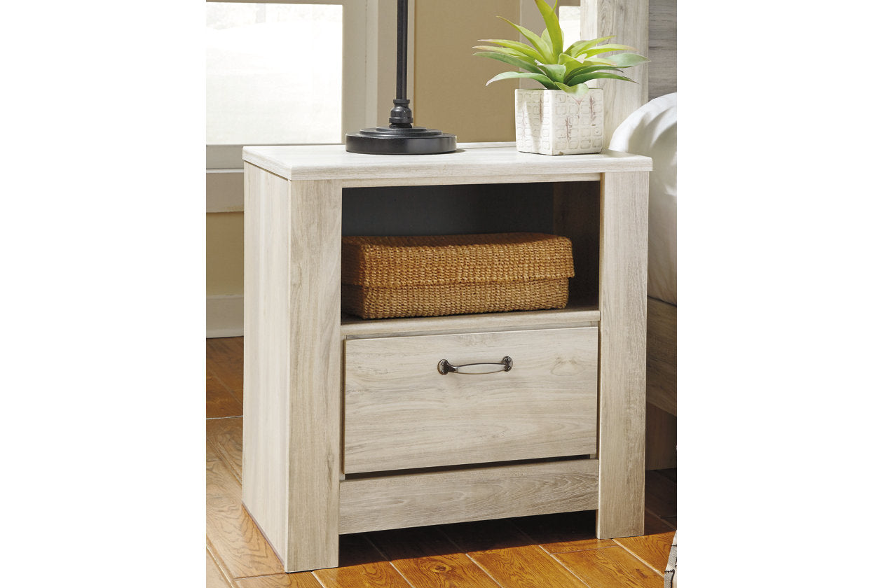 Bellaby Whitewash Nightstand - B331-91 - Luna Furniture - Dallas Store