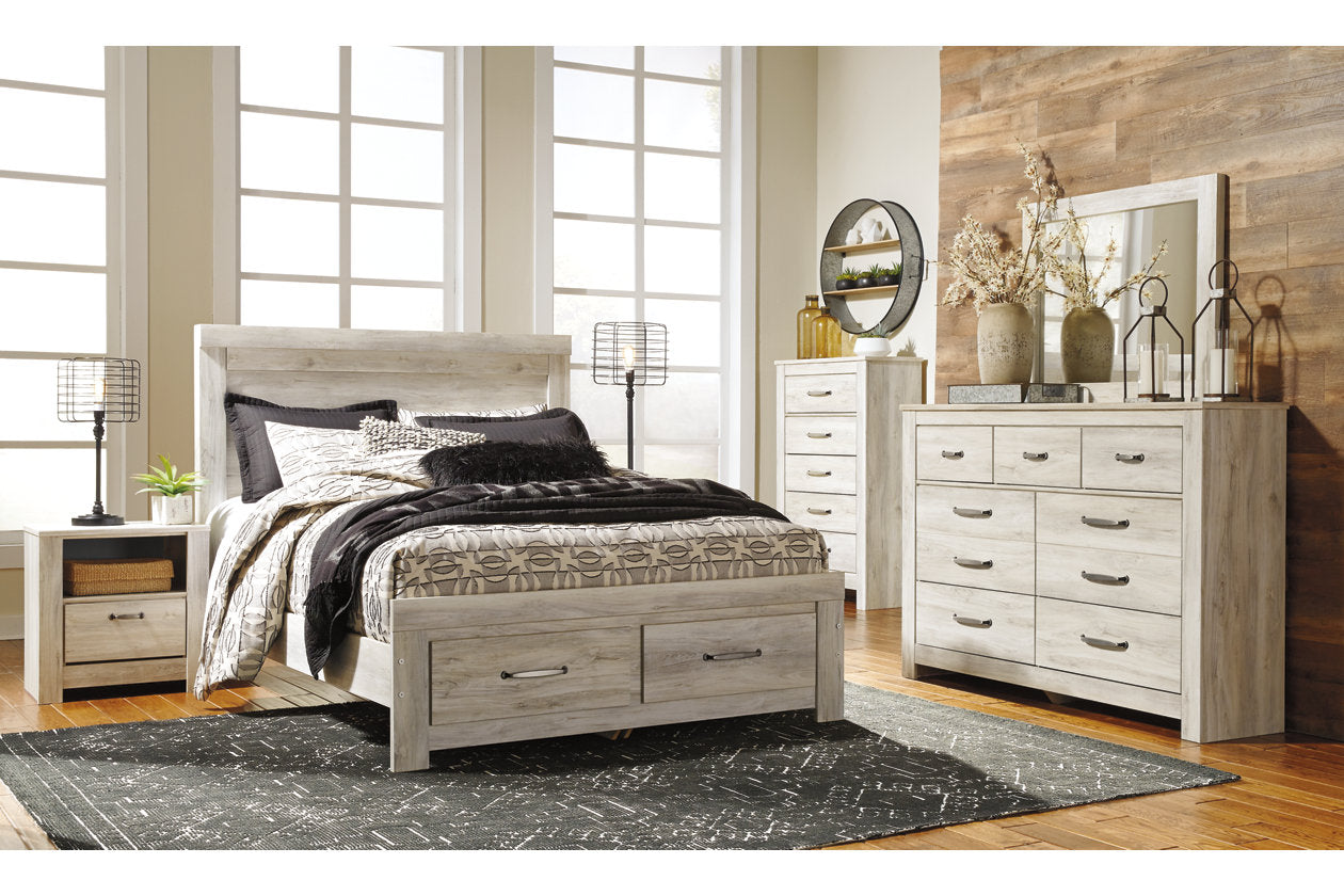 Bellaby Whitewash Nightstand - B331-91 - Luna Furniture - Dallas Store