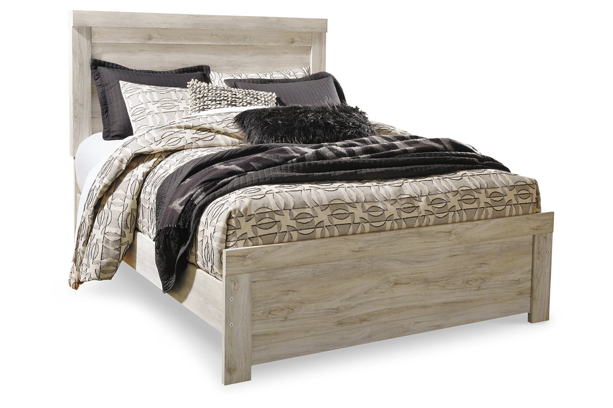 Bellaby Whitewash Queen Panel Bed - SET | B331-54 | B331-57 | B331-96 - Luna Furniture - Dallas Store