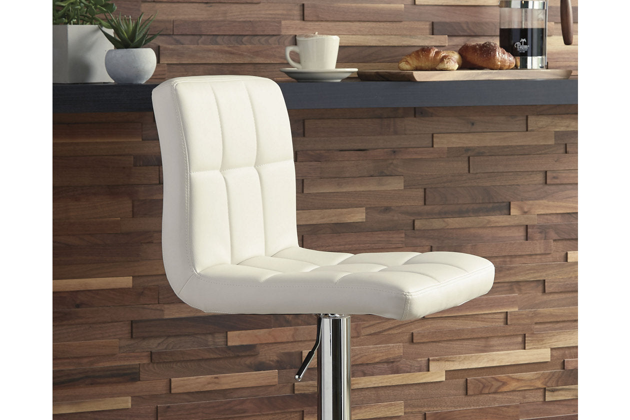 Bellatier Bone Adjustable Height Barstool, Set of 2 - D120-230 - Luna Furniture - Dallas Store