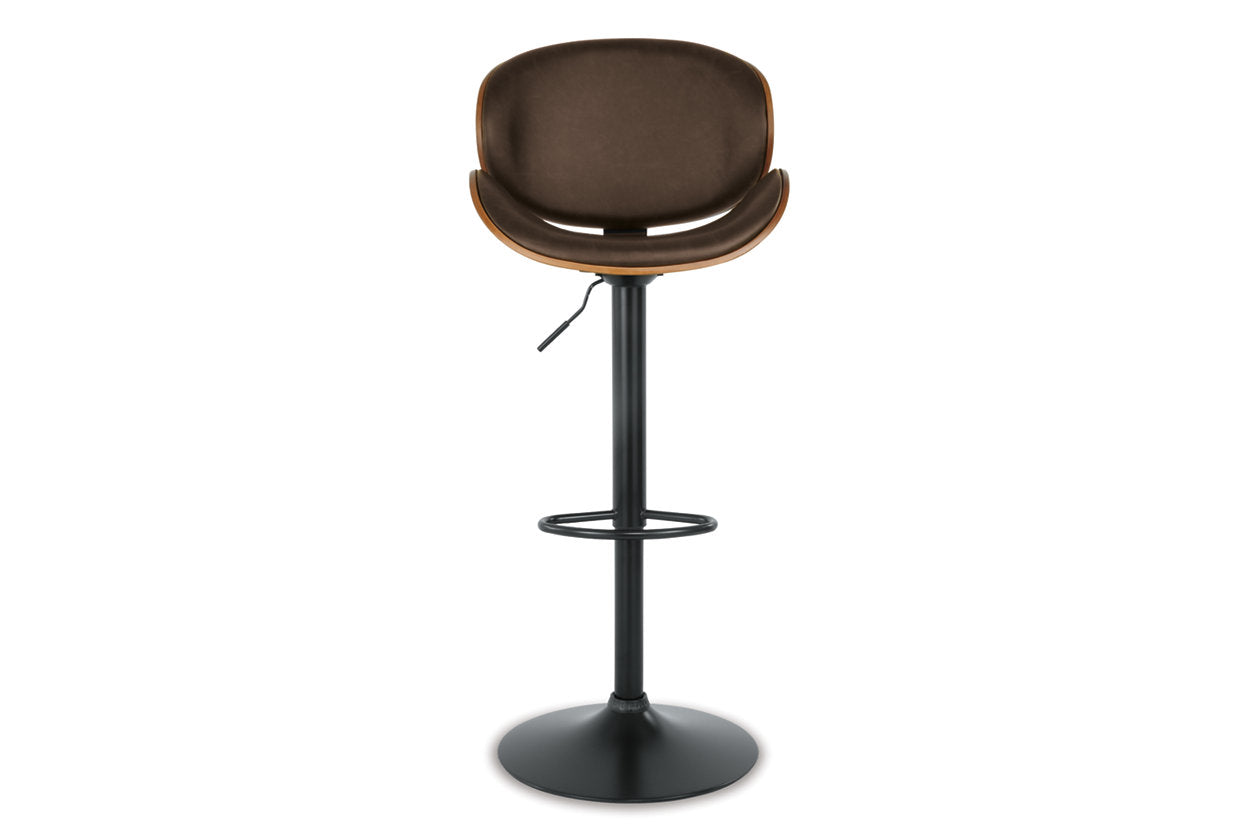 Bellatier Brown Adjustable Height Barstool - D120-530 - Luna Furniture - Dallas Store