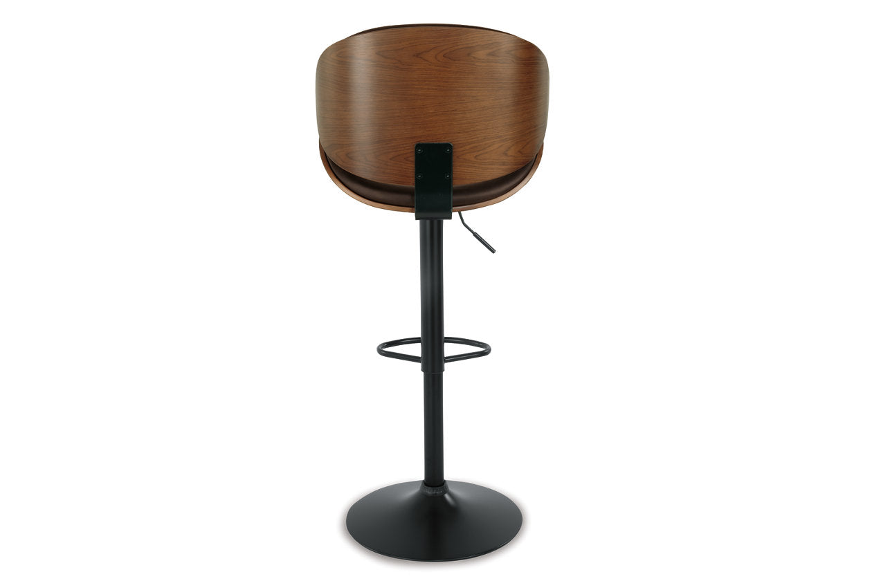 Bellatier Brown Adjustable Height Barstool - D120-530 - Luna Furniture - Dallas Store
