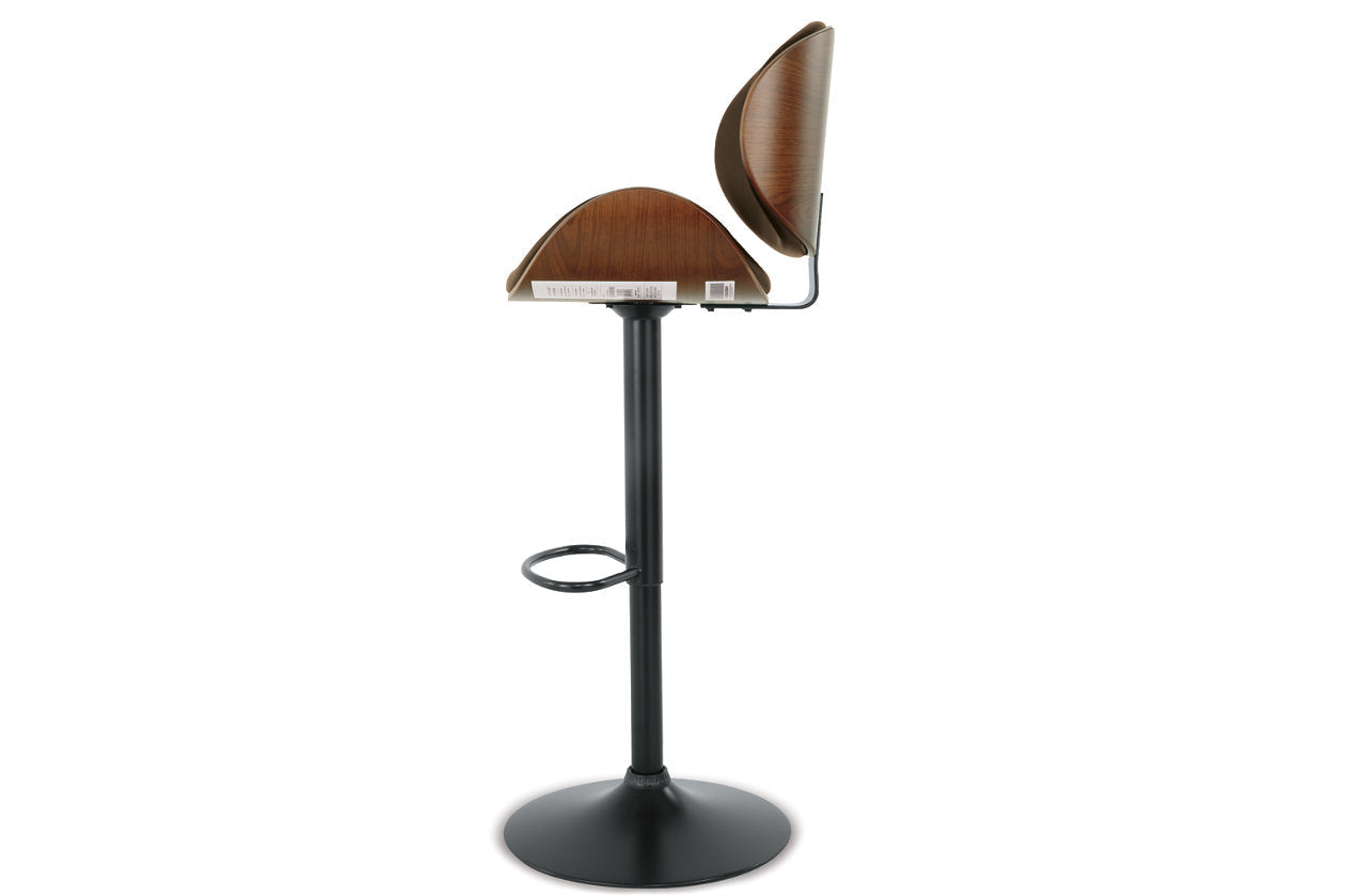Bellatier Brown Adjustable Height Barstool - D120-530 - Luna Furniture - Dallas Store