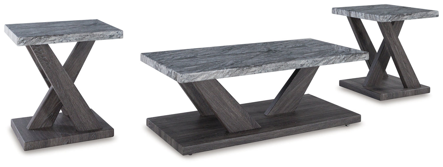 BENSONALE Brown/Gray Table, Set of 3 - T400-13 - Luna Furniture - Dallas Store