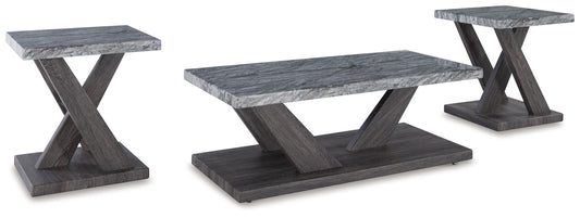 BENSONALE Brown/Gray Table, Set of 3 - T400-13 - Luna Furniture - Dallas Store