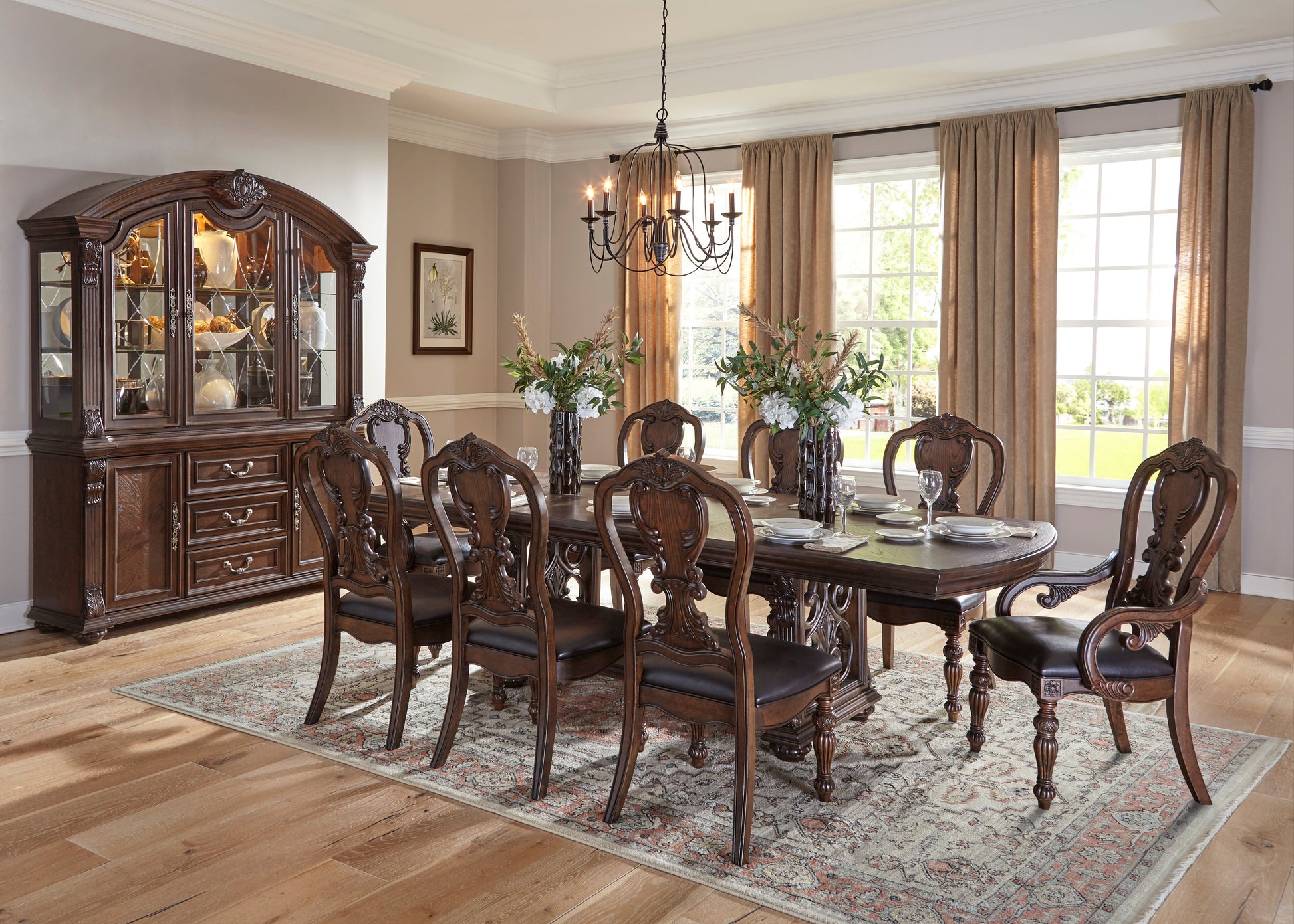Bergen Dark Oak Buffet - 5829-55 - Luna Furniture - Dallas Store