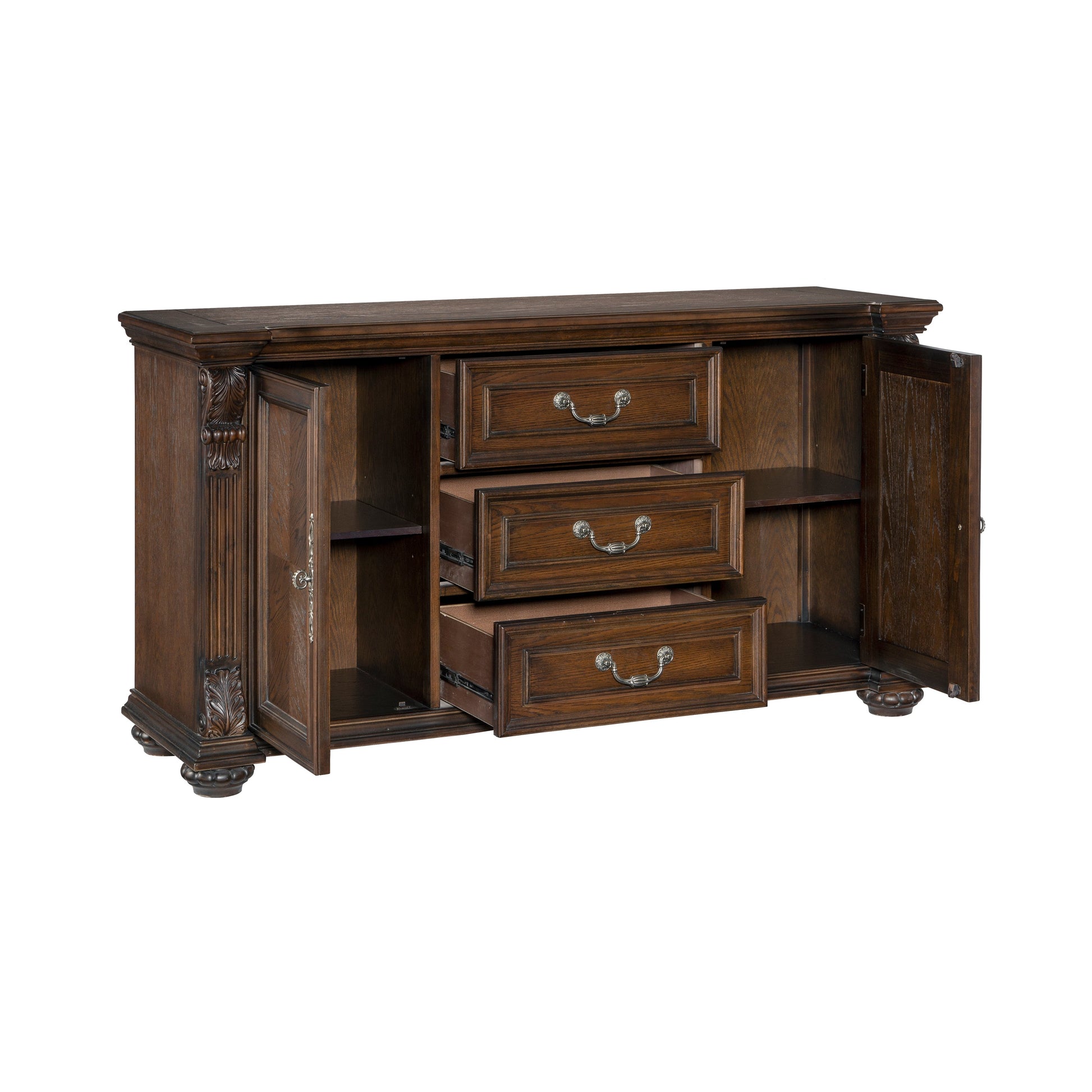 Bergen Dark Oak Buffet - 5829-55 - Luna Furniture - Dallas Store